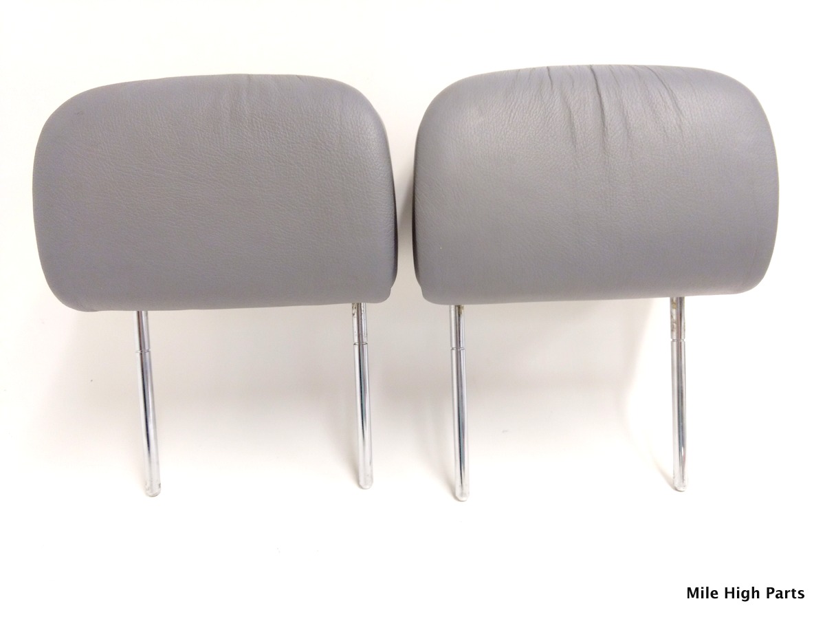 20012006 OEM BMW E46 M3 Convertible Rear Head Rests Headrest Pair Gray