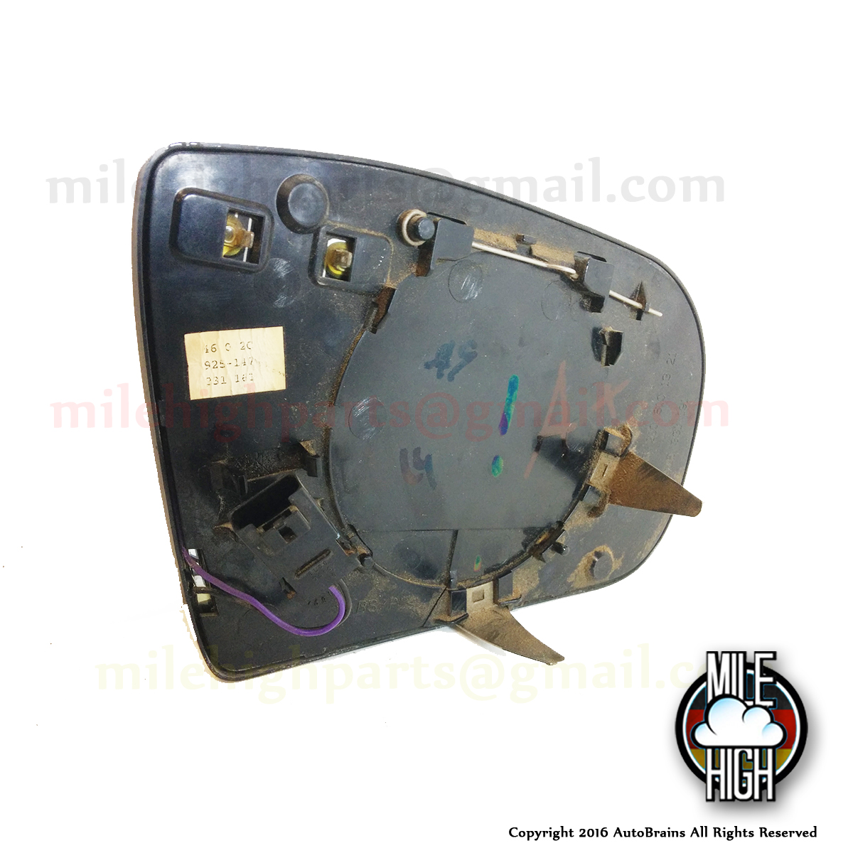 0002 Mercedes W210 EClass Driver Auto Dimming Mirror 2108101321 *B