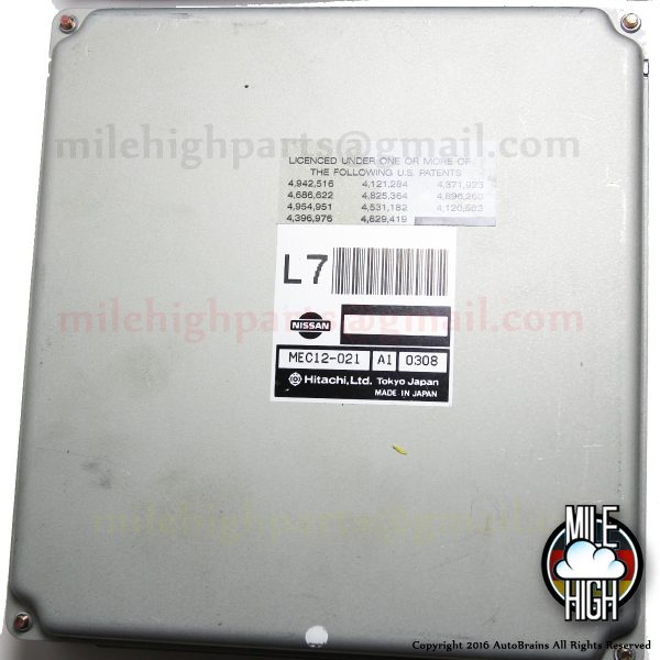 00 01 Nissan Sentra OEM Engine Computer ECU 2.0L A/T MEC12-021