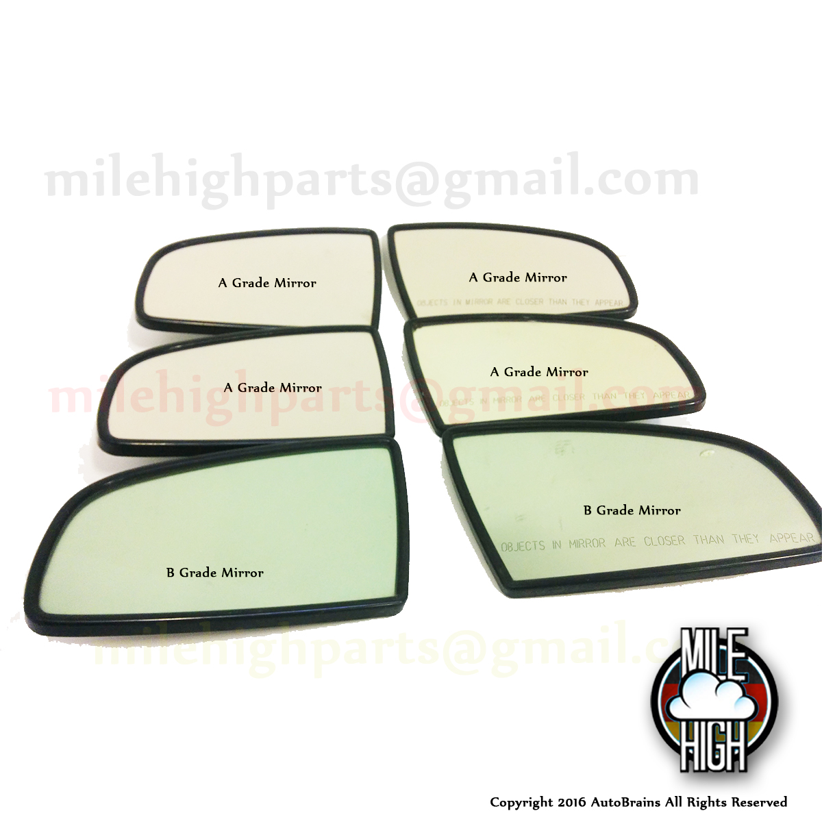 Passenger Side Mirror For Audi A4, A6, A8 – Heated Power Right Mirror Replacement 2000-2004