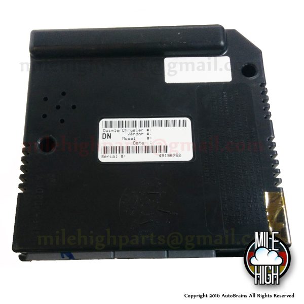 01 02 03 Dodge Dakota Durango Central Timer Alarm Control Body P56045453AG