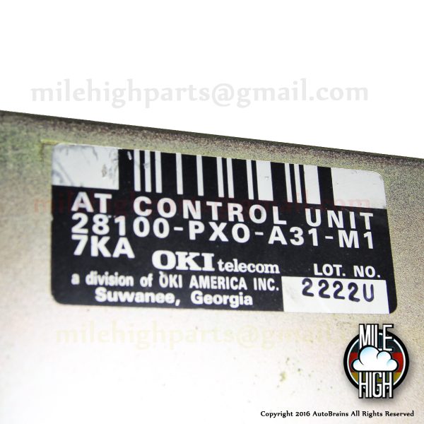 1992 1993 Honda Accord Wagon Auto Transmission Computer TCU TCM PXO A31 PX0