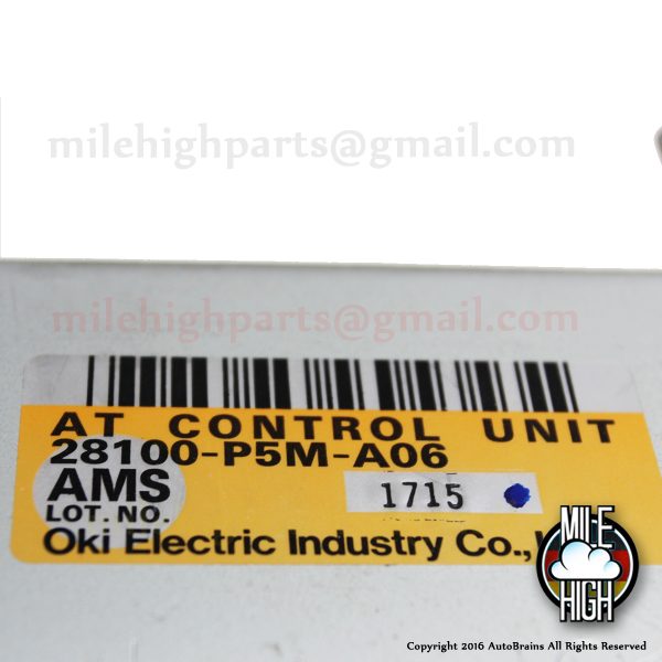 98 99 00 01 Honda Prelude Automatic Transmission Control Module TCM TCU A/T