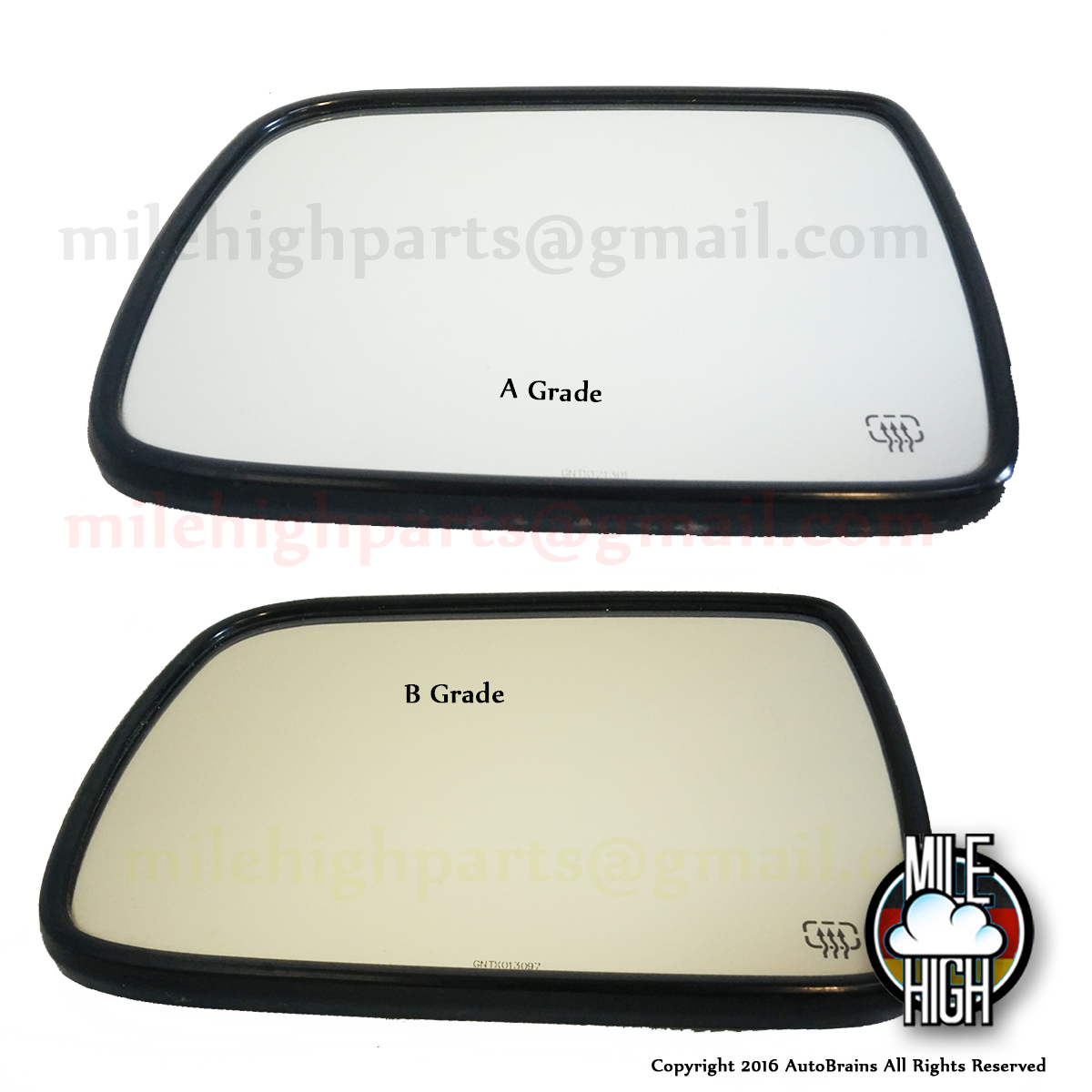 95-99 Jeep Grand Cherokee WJ Driver LH Auto Dim Mirror Glass 701483