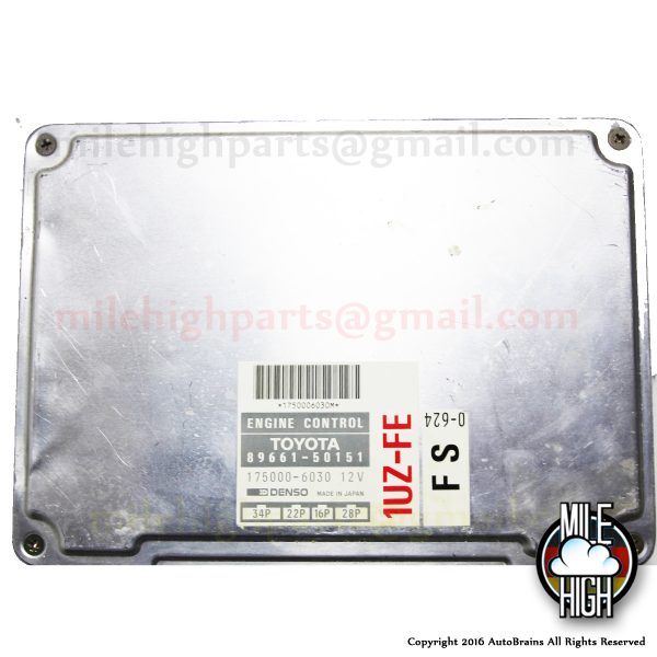 1993 1994 Lexus LS400 OEM Engine Computer ECU ECM 1UZ-FE 93 94 LS 400 ...