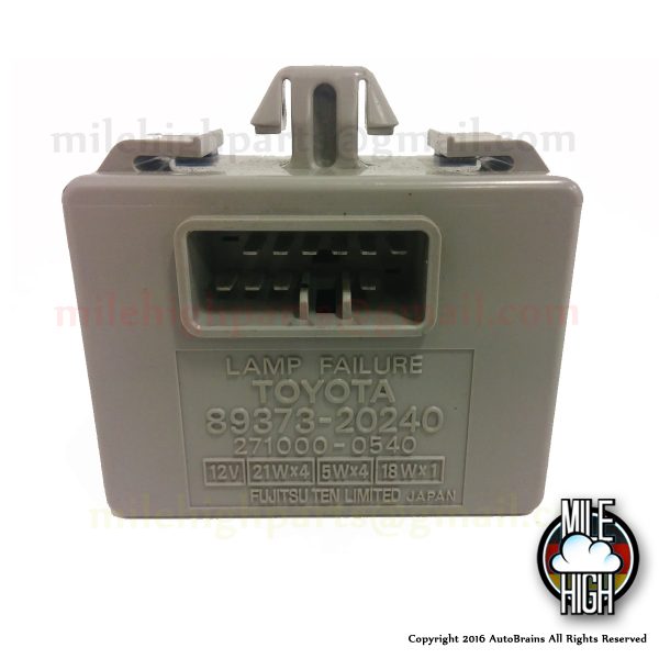 99-03 Lexus RX300 Brake Lamp Failure Error Light Module 89373-20240