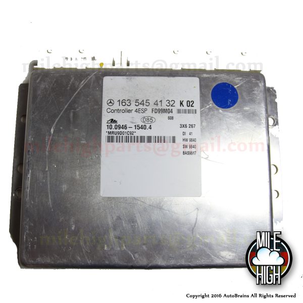 98 99 Mercedes ML320 W163 4ESP BAS ABS Traction Control Module TCM ECU ESP