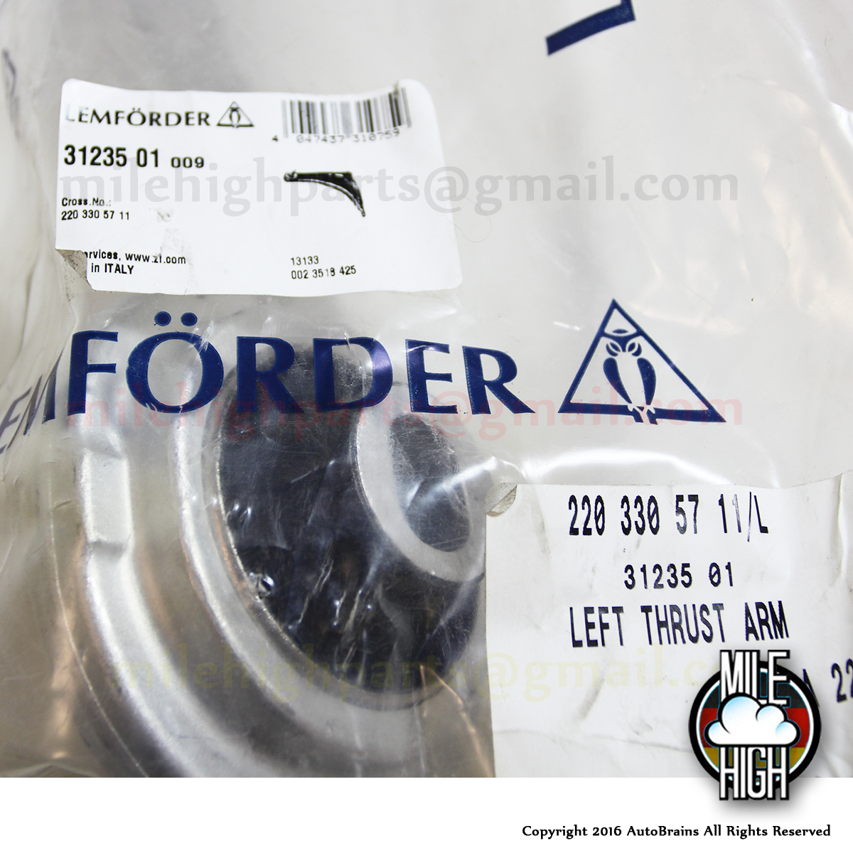 00-06 Mercedes Benz S Class LH Front Thrust Control Arm Lower OEM W220