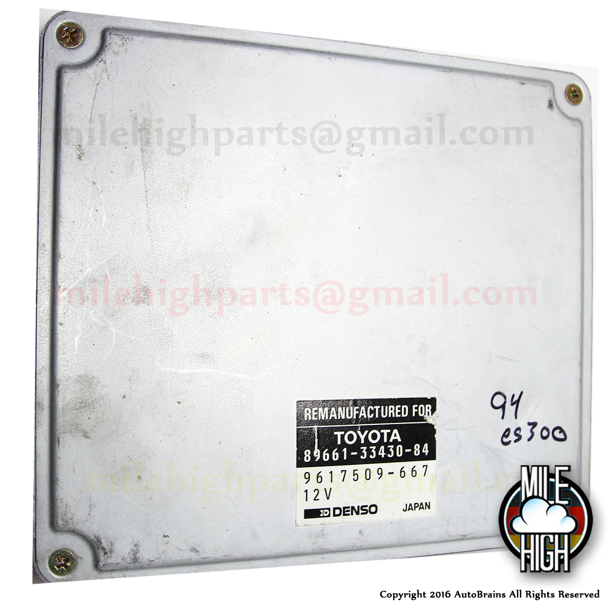 94 95 Toyota Camry Lexus ES300 V6 OEM Engine Computer ECU ECM - FACTORY REBUILT