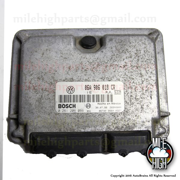 98 99 00 Volkswagen Beetle OEM Engine Computer Control ECU ECM 2.0L VW Cali M/T