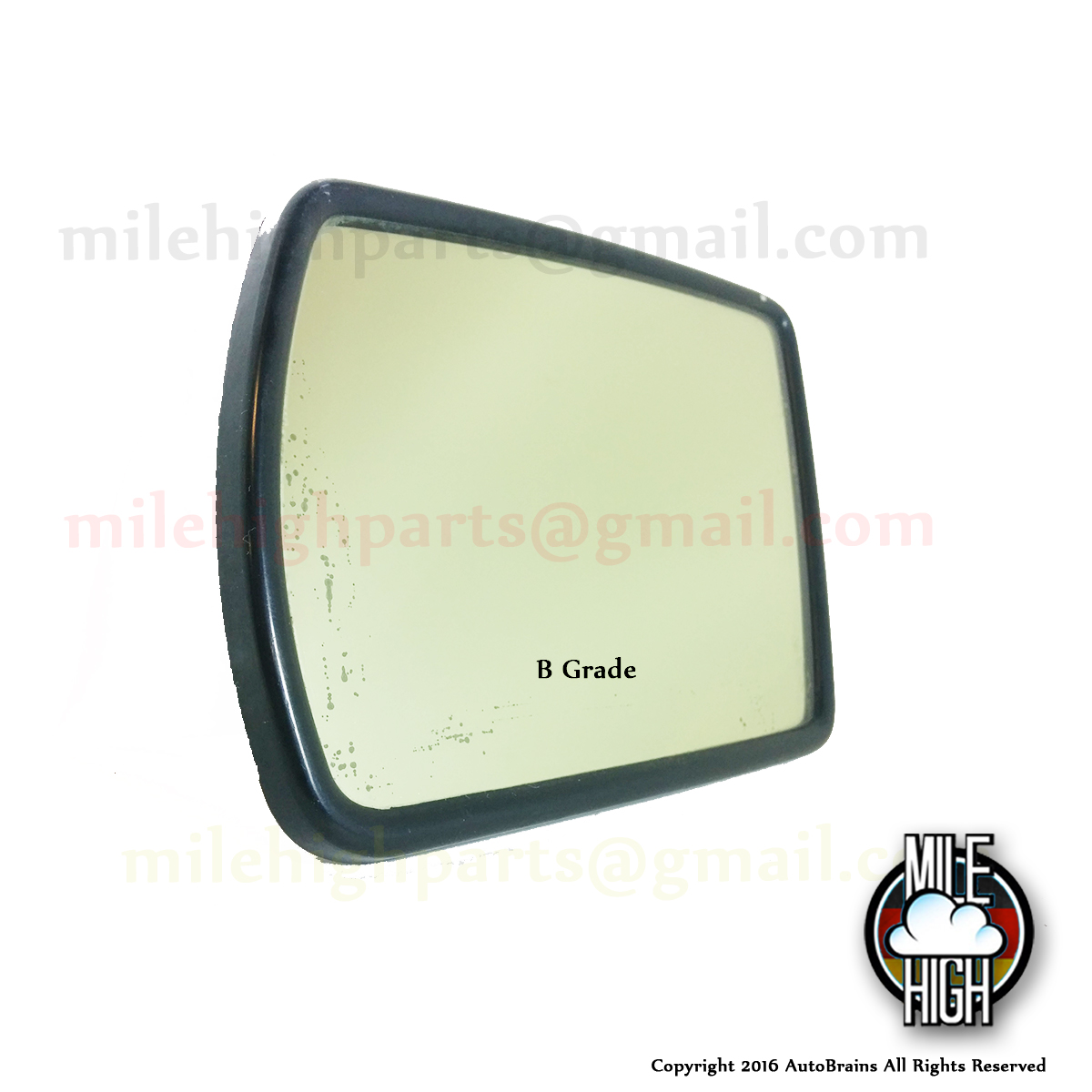 0005 Audi Allroad Quattro Driver LH Auto Dimming Mirror Glass OEM C5