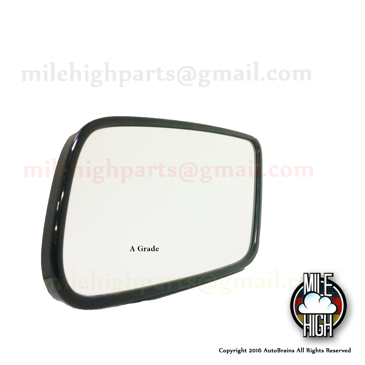 99 04 Audi B5 A4 Auto Dim Mirror Glass Driver 8D0 857 535 F