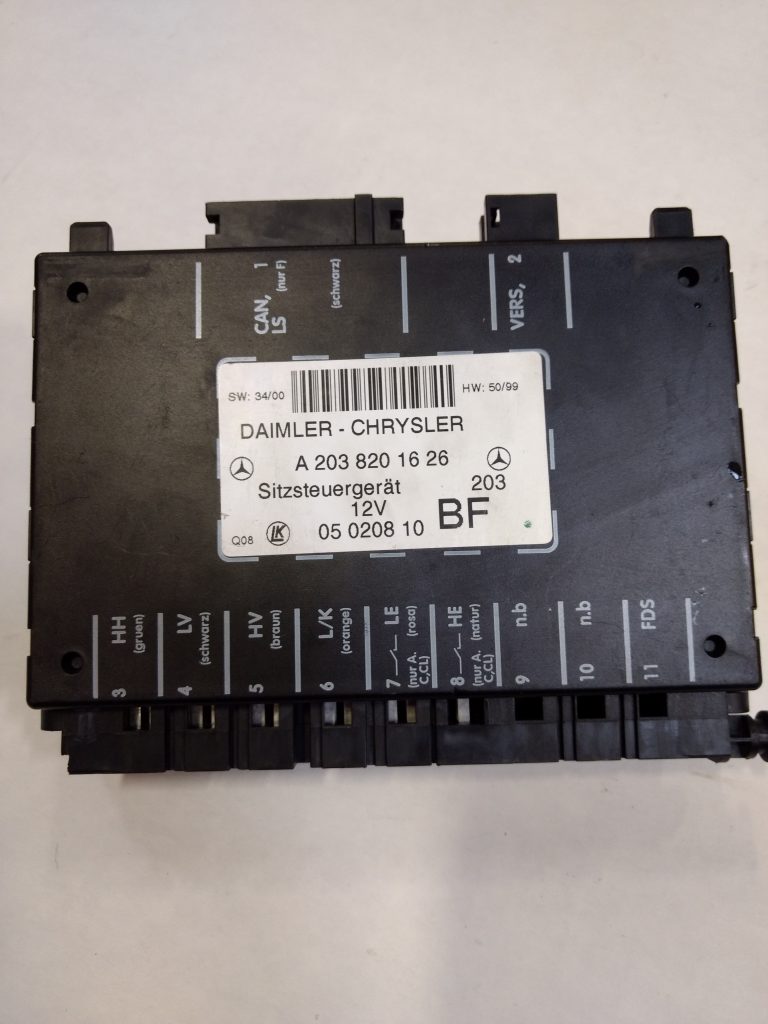 01-09 MERCEDES W211 E320 E500 CLK C320 SEAT CONTROL MODULE RIGHT ...