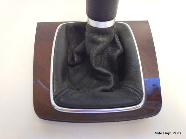 02 - 05 OEM Audi A4 6 Speed Manual Shifter Boot Knob with Bezel - 8E0 864 261 C - Image 3
