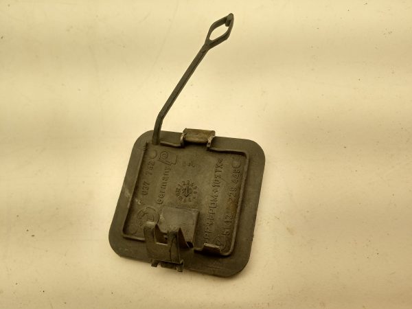 BMW E46 325i 328i 330i Rear Bumper Tow Hook Cover Gray 7037742 5112229449 - Image 2