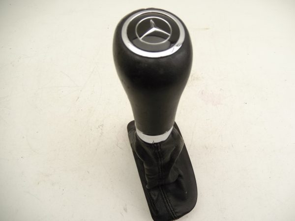 2003-2009 Mercedes W209 CLK Gear Shift Knob Boot Black Leather A2032671811