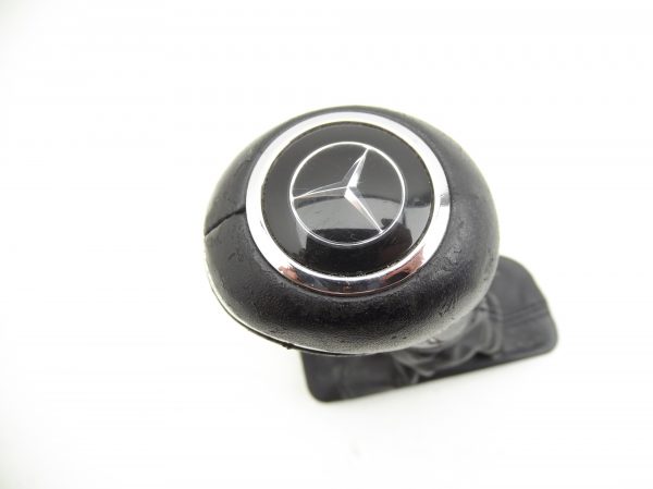 2003-2009 Mercedes W209 CLK Gear Shift Knob Boot Black Leather A2032671811 - Image 2