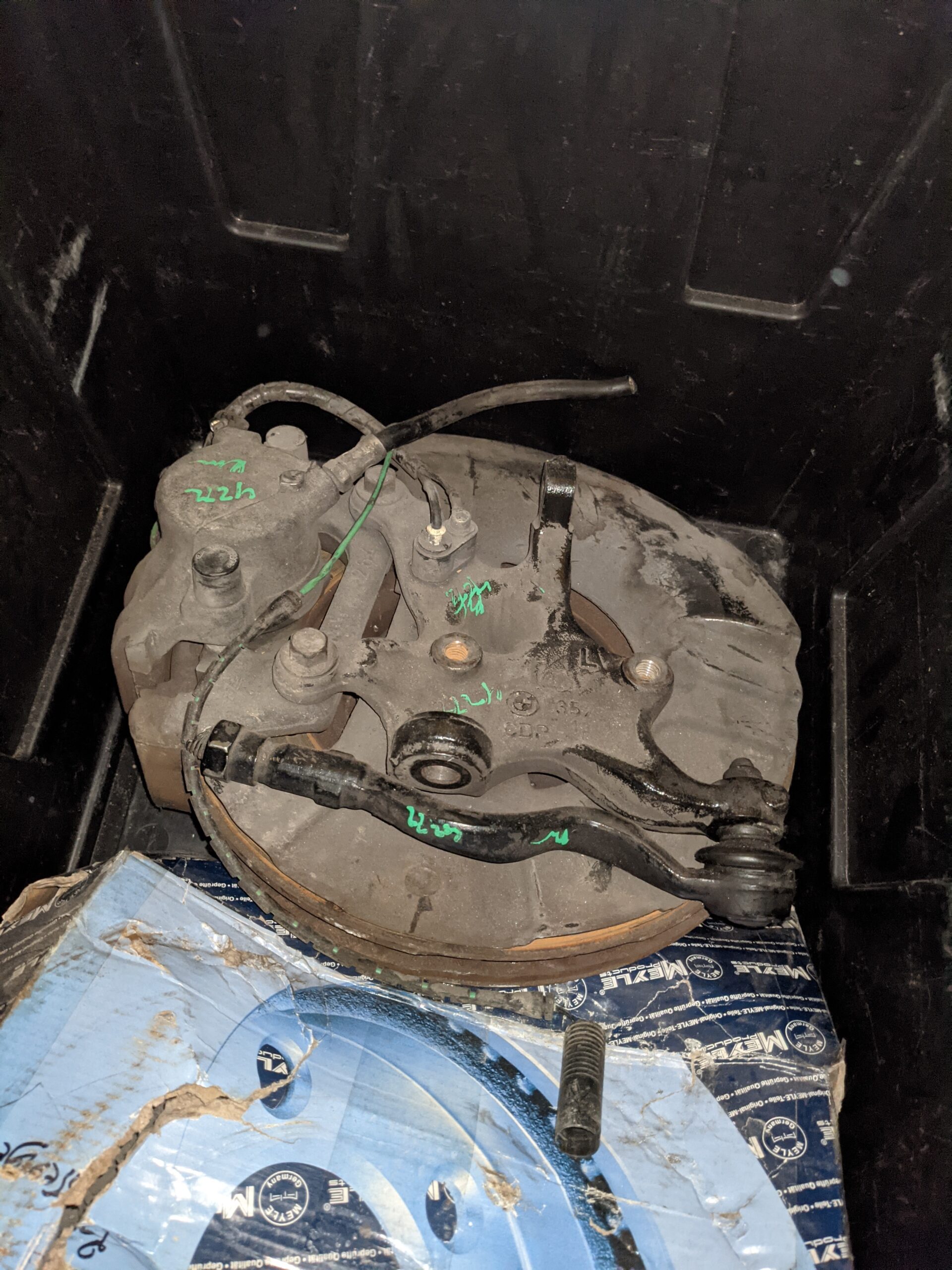 BMW E36 M3 OEM Rear Knuckle Set Rear Brakes Complete BBK S52 Dinan - Image 4